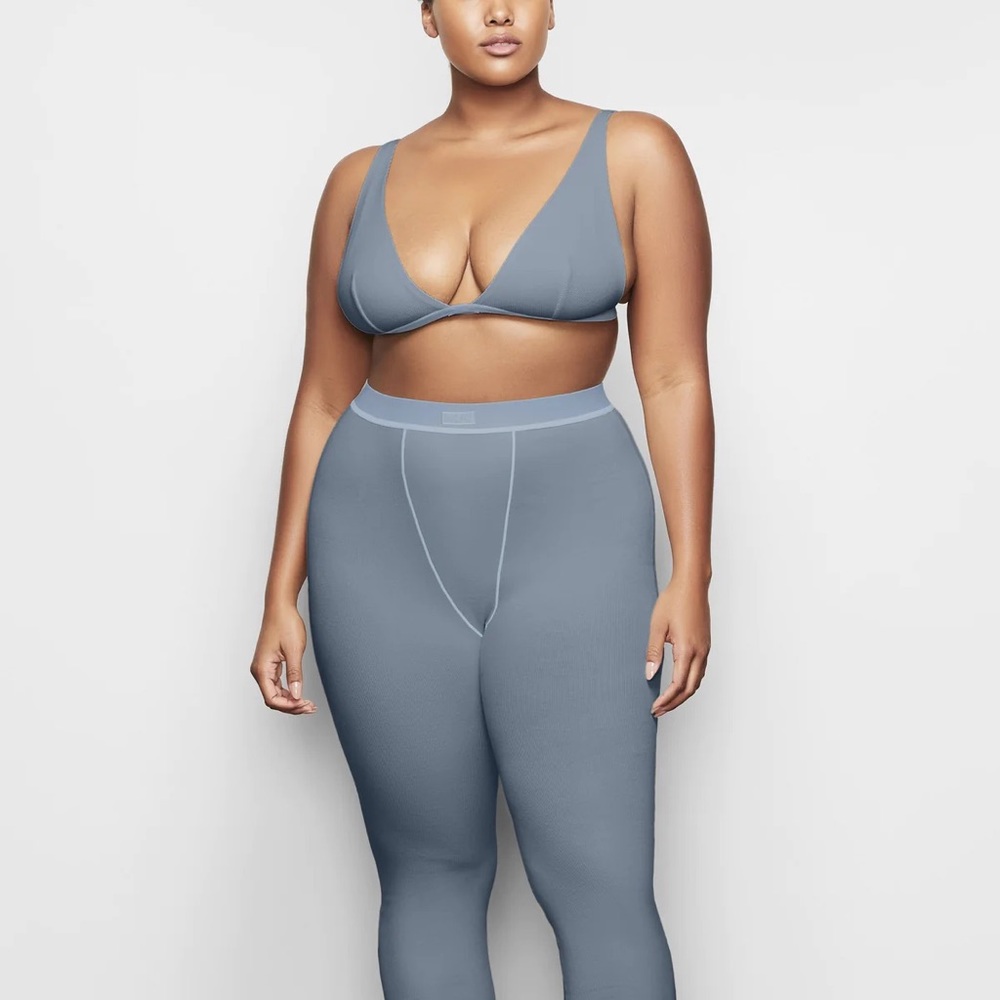 SKIMS NWT Cotton Rib Legging Kyanite - Picture 3 of 8